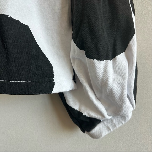 Zara Polka Dot / Cow Print Oversized Sweatshirt - Picture 5 of 9